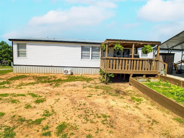15026 N County Road 3370th Rd, Stratford, OK 74872 - back of property with a deck and a cooling unit