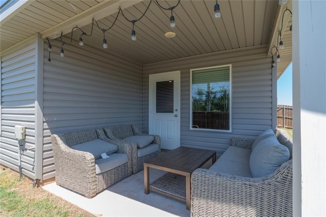 3429 Molly Dr, Yukon, OK 73099 - view of patio / terrace with outdoor lounge area
