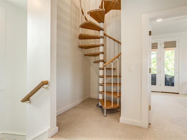 80 Pistache Ln, Carlton Landing, OK 74432 - stairs with carpet flooring and baseboards