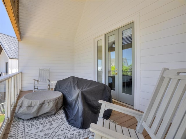 80 Pistache Ln, Carlton Landing, OK 74432 - balcony with french doors and area for grilling
