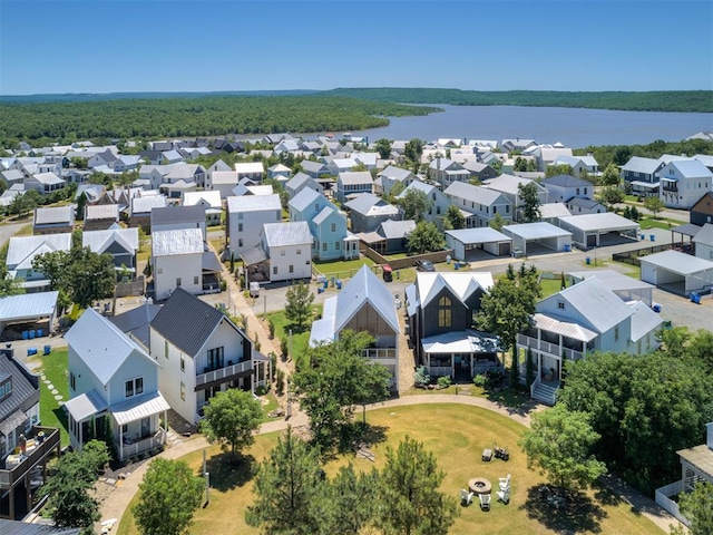 80 Pistache Ln, Carlton Landing, OK 74432 - aerial perspective of suburban area with a nearby body of water