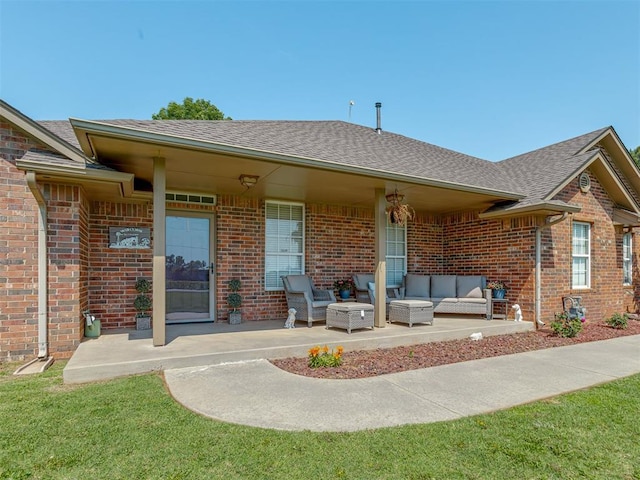 846 County St Unit 2910, Tuttle, OK 73089 - view of patio featuring an outdoor living space