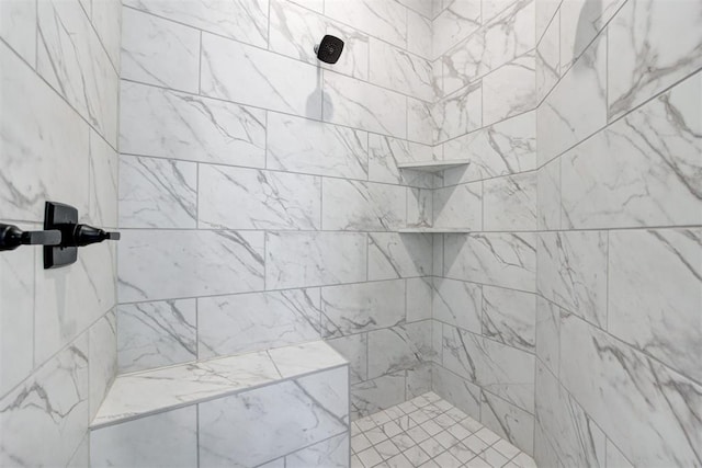 5804 NW 159th St, Edmond, OK 73013 - bathroom featuring tiled shower
