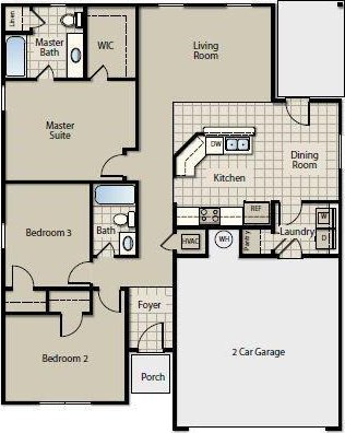 5318 Kye Dr, Tuttle, OK 73089 - floor plan / room layout