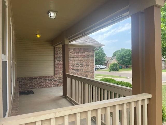 9520 SW 24th Ter, Oklahoma City, OK 73128 - view of wooden porch