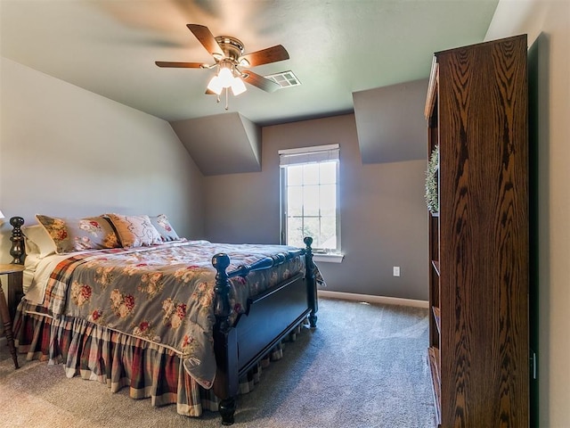 14210 Jack Rabbit Trl, Arcadia, OK 73007 - carpeted bedroom with baseboards and ceiling fan