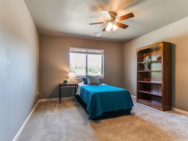 14210 Jack Rabbit Trl, Arcadia, OK 73007 - carpeted bedroom featuring baseboards and a ceiling fan