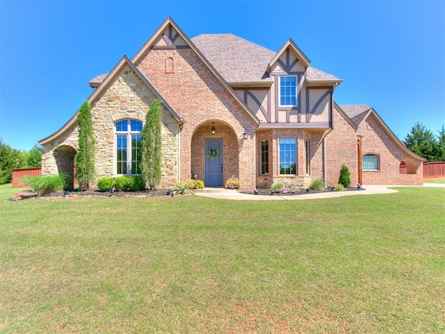 14210 Jack Rabbit Trl, Arcadia, OK 73007 - view of front of home with a front lawn and stucco siding