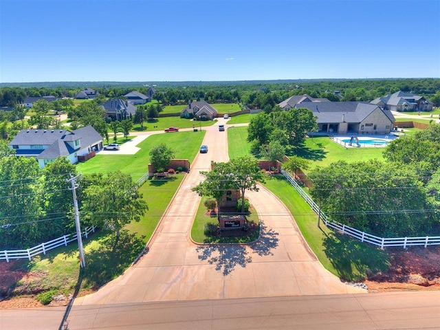 14210 Jack Rabbit Trl, Arcadia, OK 73007 - aerial view of residential area with a pool