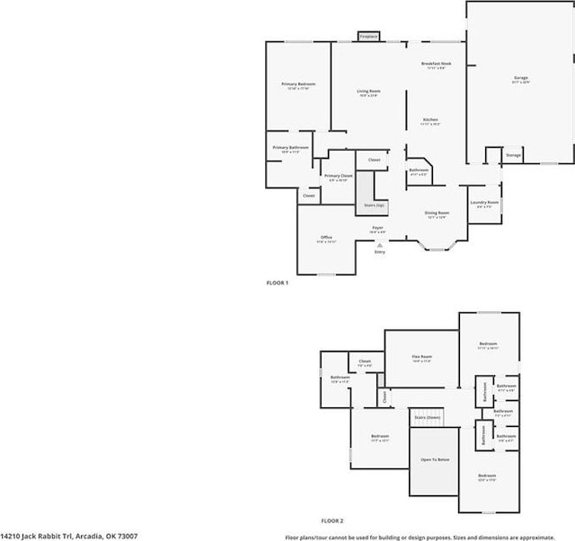 14210 Jack Rabbit Trl, Arcadia, OK 73007 - floor plan / room layout