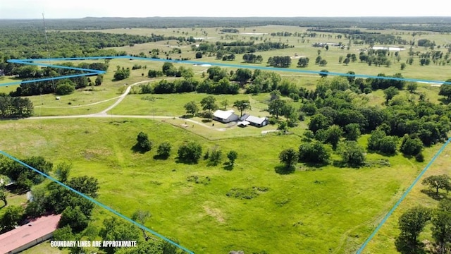 36797 N 56th Hwy, Okemah, OK 74859 - view of rural area featuring property parcel outlined