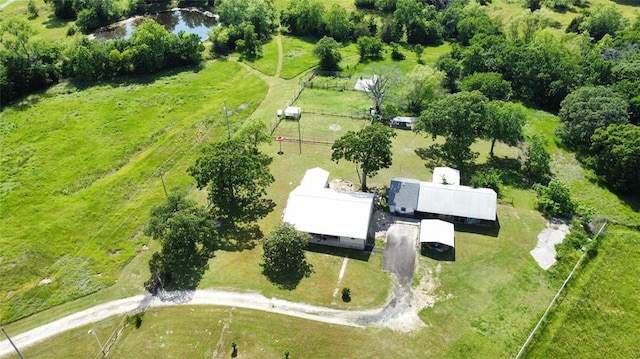 36797 N 56th Hwy, Okemah, OK 74859 - aerial view of property and surrounding area with rural landscape