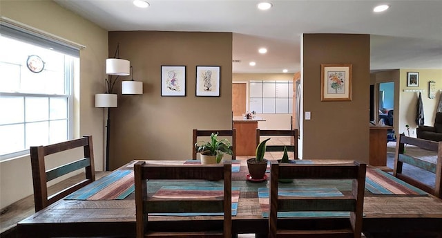 36797 N 56th Hwy, Okemah, OK 74859 - dining area featuring recessed lighting