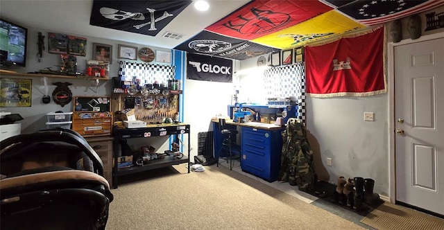 36797 N 56th Hwy, Okemah, OK 74859 - miscellaneous room with carpet flooring