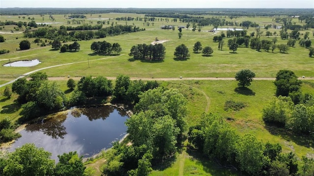 36797 N 56th Hwy, Okemah, OK 74859 - aerial view of property's location with a nearby body of water and rural landscape