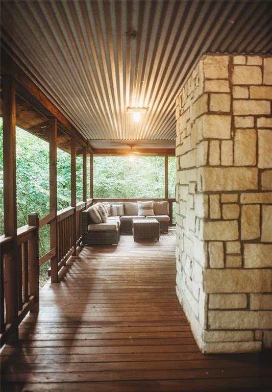 173 Alexis Ln, Broken Bow, OK 74728 - view of deck