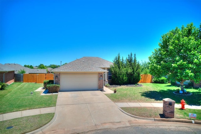 16020 Panther Way, Edmond, OK 73013 - single story home featuring brick siding, concrete driveway, an attached garage, and roof with shingles