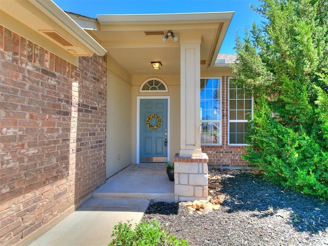 16020 Panther Way, Edmond, OK 73013 - view of exterior entry with brick siding