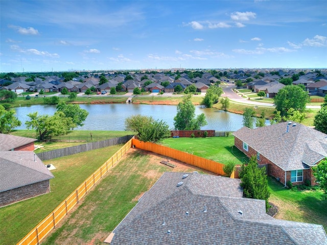 16020 Panther Way, Edmond, OK 73013 - aerial view of residential area featuring a nearby body of water