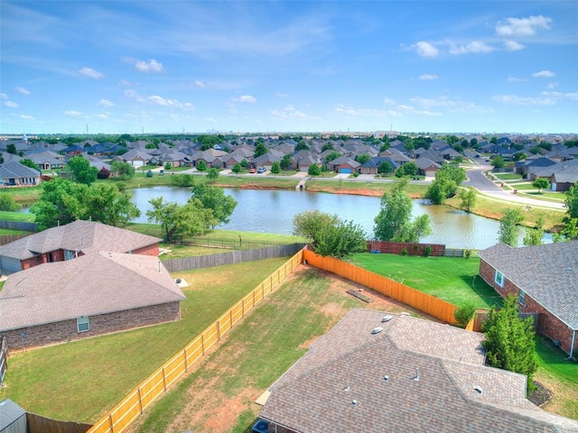 16020 Panther Way, Edmond, OK 73013 - aerial view of residential area featuring a nearby body of water