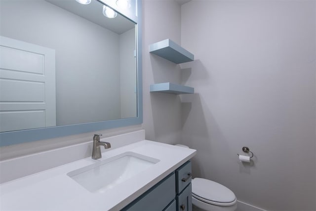 14601 Chambord Dr, Yukon, OK 73099 - half bath featuring vanity and toilet
