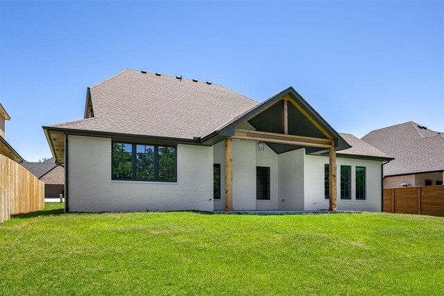 3817 Shady Hill Trl, Edmond, OK 73034 - back of house with roof with shingles