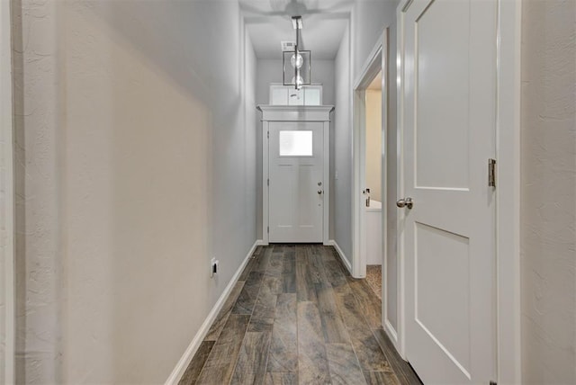 715 SE 37th St, Newcastle, OK 73065 - entryway with dark wood-style floors and baseboards