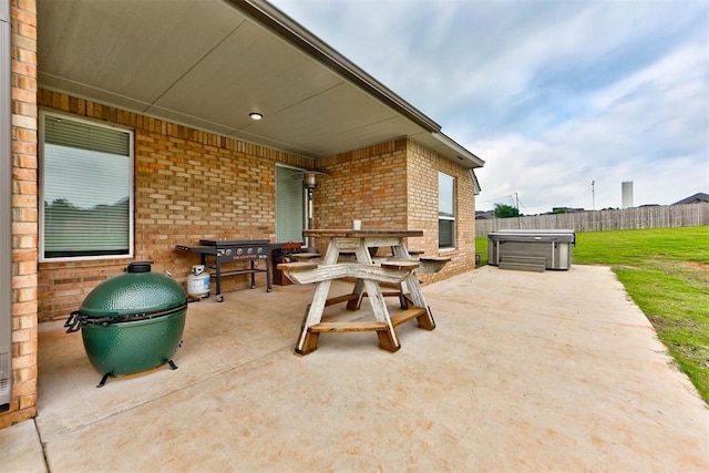715 SE 37th St, Newcastle, OK 73065 - view of patio with a hot tub