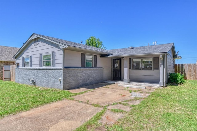 1110 Lollar Dr, Maysville, OK 73057 - single story home with brick siding and roof with shingles