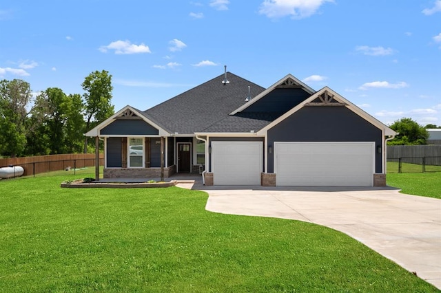 2382 County Road 1262, Blanchard, OK 73010 - craftsman house featuring a garage, driveway, and brick siding