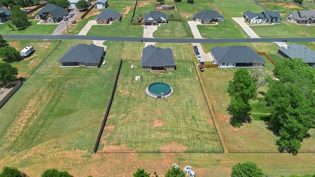 2382 County Road 1262, Blanchard, OK 73010 - aerial view of property and surrounding area featuring nearby suburban area