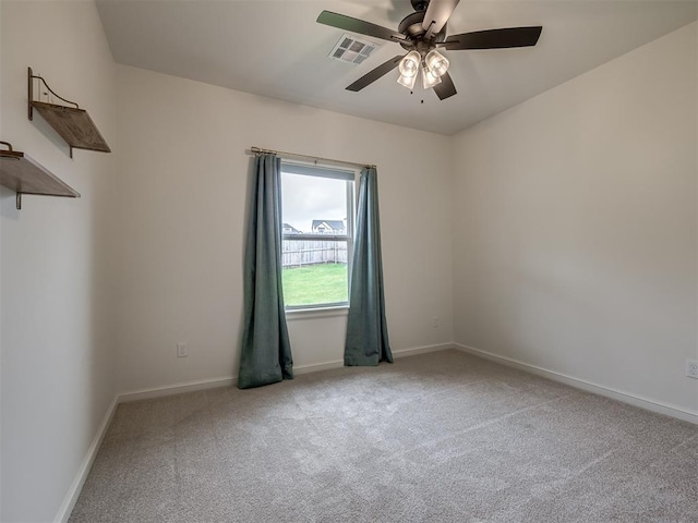 2257 Preserve Edge Dr, Edmond, OK 73034 - carpeted empty room with ceiling fan and baseboards