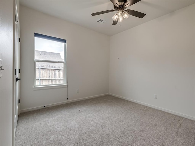2257 Preserve Edge Dr, Edmond, OK 73034 - empty room with carpet, ceiling fan, and baseboards