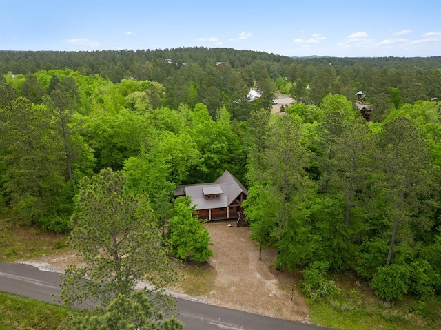 186 W Eagle Mountain Trl, Broken Bow, OK 74728 - view from above of property featuring a forest
