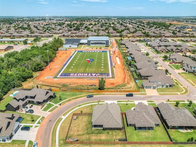 11052 NW 21st St, Yukon, OK 73099 - aerial perspective of suburban area