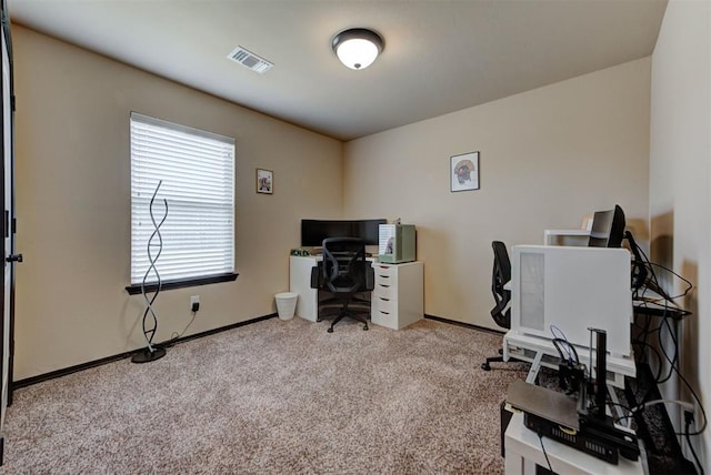 2345 NW 191st Ct, Edmond, OK 73012 - office area featuring carpet floors and baseboards