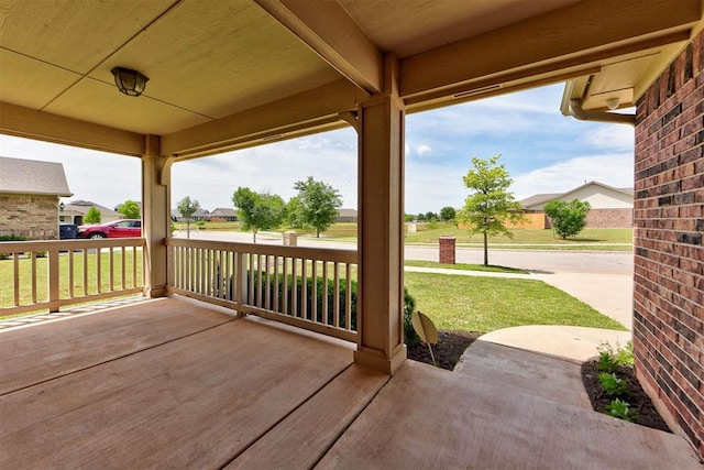 2345 NW 191st Ct, Edmond, OK 73012 - porch with a lawn