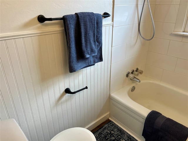 414 N 1st St, Tecumseh, OK 74873 - full bath with shower / bathtub combination and toilet