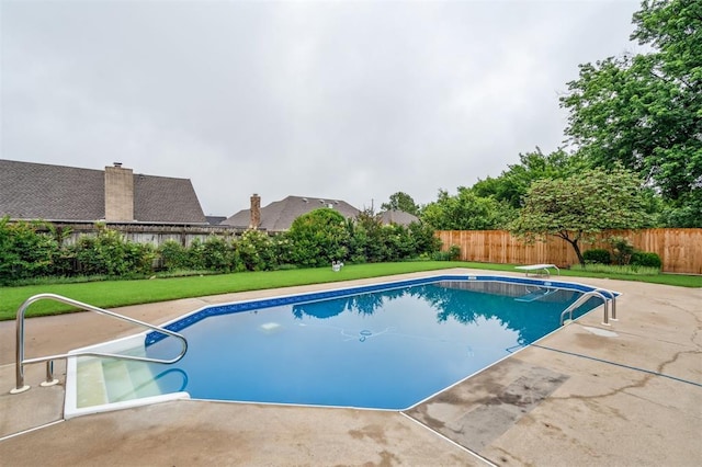 8 Brentwood Pl, Shawnee, OK 74804 - view of pool with a patio area and a diving board
