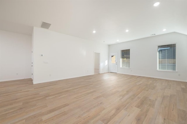 2836 NW 28th St, Yukon, OK 73099 - unfurnished room featuring light wood-style floors, recessed lighting, and baseboards