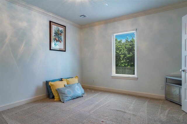 1516 Brook Bank Dr, Jones, OK 73049 - unfurnished room featuring ornamental molding, carpet flooring, and baseboards