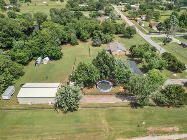 2336 County Road 1222, Blanchard, OK 73010 - aerial view of property and surrounding area featuring rural landscape