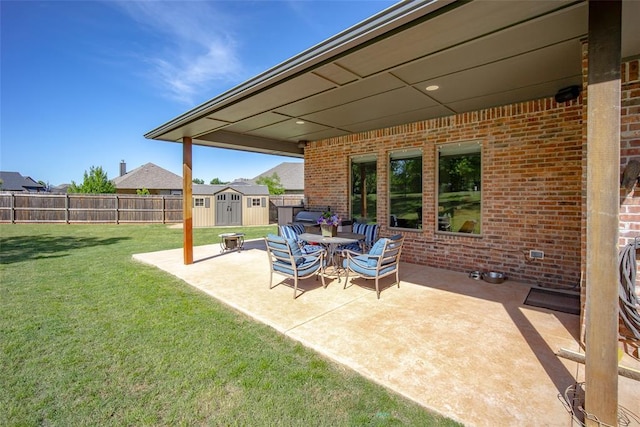 1225 N Nature Way, Mustang, OK 73064 - view of patio / terrace