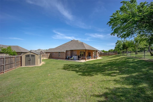 1225 N Nature Way, Mustang, OK 73064 - view of yard with a patio