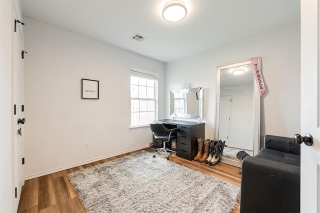 2304 NW 196th Ter, Edmond, OK 73012 - home office featuring wood finished floors and baseboards