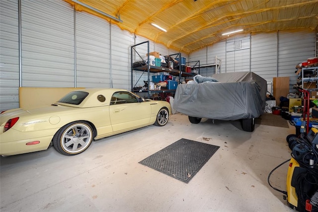 1889 Cobblestone Rd, Sulphur, OK 73086 - garage with metal wall