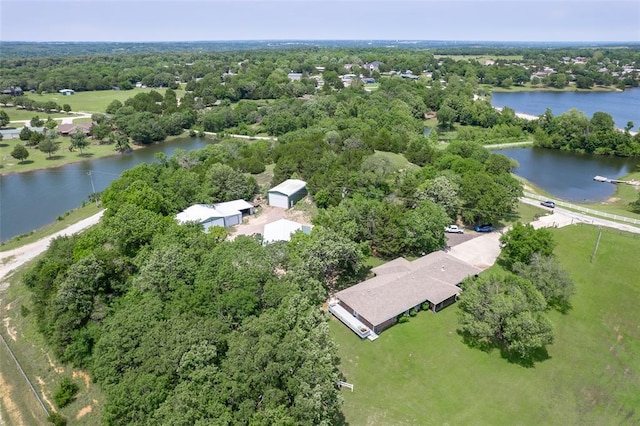 1889 Cobblestone Rd, Sulphur, OK 73086 - aerial view of property's location with a large body of water