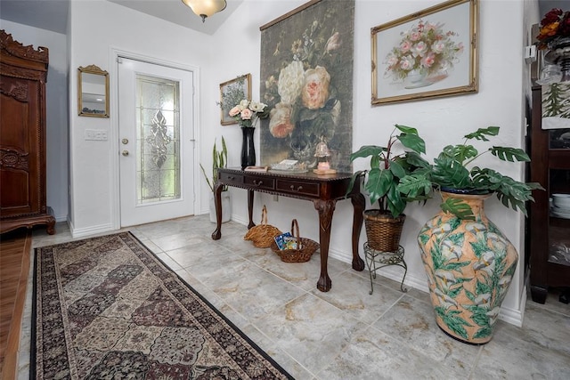 1889 Cobblestone Rd, Sulphur, OK 73086 - foyer entrance with baseboards