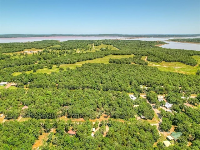 332 Royal Ln, Canadian, OK 74425 - drone / aerial view of a nearby body of water and a forest
