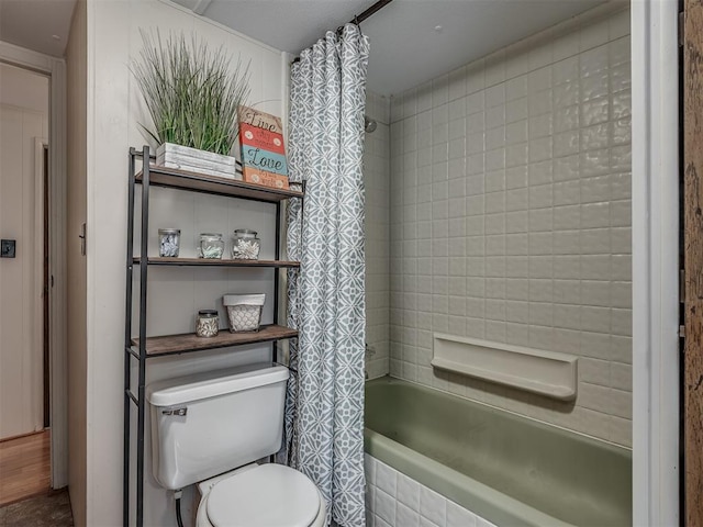 332 Royal Ln, Canadian, OK 74425 - full bathroom with shower / tub combo and toilet